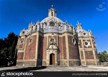 Low angle view of a cathedral, Templo Del Pocito, Mexico City, Mexico
