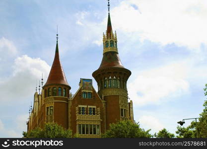 Low angle view of a church, Barcelona, Spain