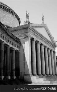 Low angle view of a church, Basilica Di San Francesco Di Paola, Naples, Naples Province, Campania, Italy