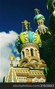 Low angle view of a church, Church Of The Resurrection Of Christ, St. Petersburg, Russia
