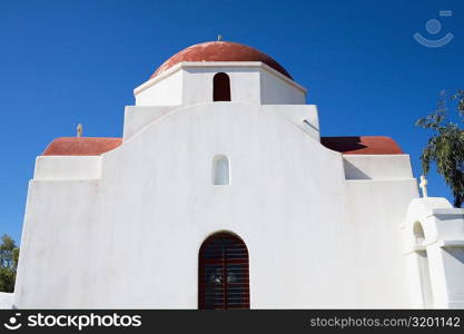 Low angle view of a church, Mykonos, Cyclades Islands, Greece