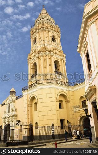 Low angle view of a church, Santo Domingo Church and Convent, Lima, Peru