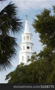 Low angle view of a church, St. John&acute;s Lutheran Church, Charleston, South Carolina, USA
