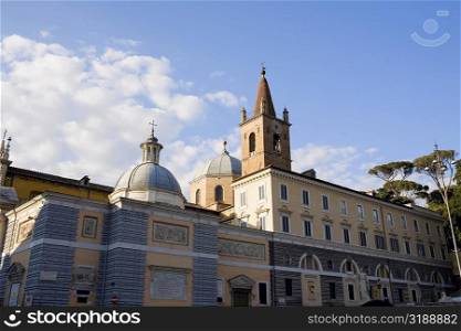Low angle view of a church, St Maria Del Popolo Church, Rome, Italy