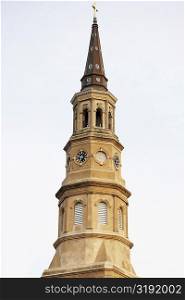 Low angle view of a church, St. Philip&acute;s Church, Charleston, South Carolina, USA