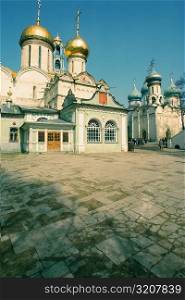 Low angle view of a church, St. Sergius Church, Zagorsk, Moscow, Russia