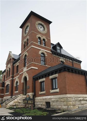 Low angle view of a City Hall, Kenora, Lake Of The Woods, Ontario, Canada