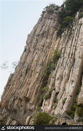 Low angle view of a cliff, Shaolin Monastery, Henan Province, China