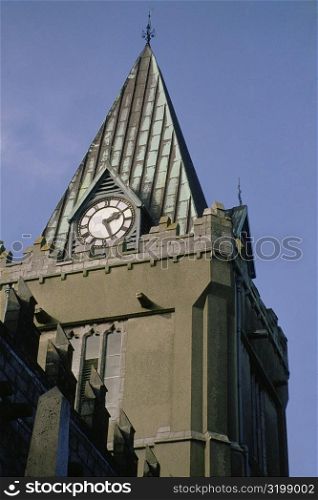 Low angle view of a clock tower, Galway City, Republic of Ireland