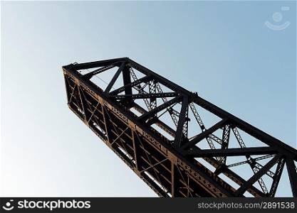 Low angle view of a drawbridge, Chicago, Cook County, Illinois, USA