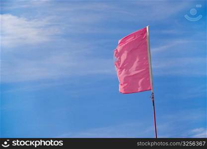 Low angle view of a flag, Inner Mongolia, China