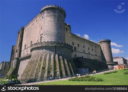 Low angle view of a fort, Naples, Italy
