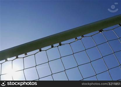 Low angle view of a goal post