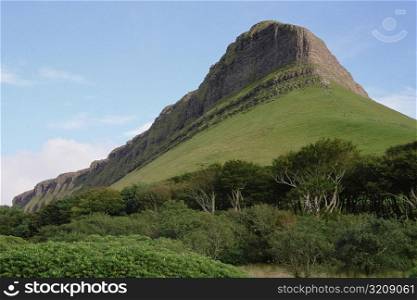 Low angle view of a hill, Limestone Masa, Benbulben County Sligo, Republic of Ireland