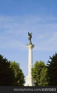 Low angle view of a monument, Fontaine Des Quinconces, Monument Aux Girondins, Bordeaux, Aquitaine, France