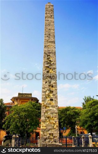 Low angle view of a monument, Obelisk of Thutmosis III, Istanbul, Turkey