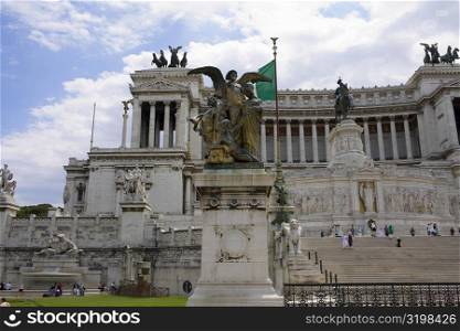 Low angle view of a monument, Vittorio Emanuele Monument, Piazza Venezia, Rome, Italy