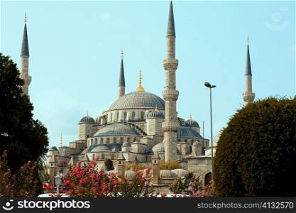 Low angle view of a mosque, Blue Mosque, Istanbul, Turkey