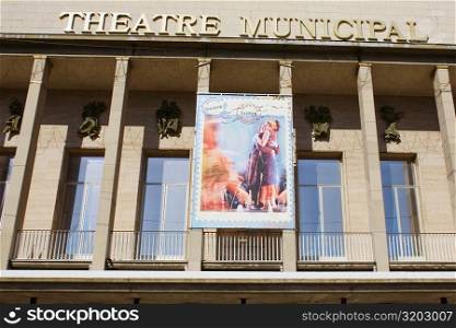 Low angle view of a movie theater, Theatre Municipal, Le Mans, Sarthe, France