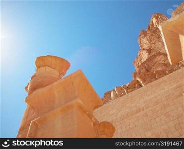 Low angle view of a pedestal along with a column, Egypt