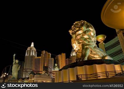 Low angle view of a sculpture, Las Vegas, Nevada, USA