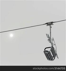 Low angle view of a ski lift, Symphony Amphitheatre, Whistler, British Columbia, Canada