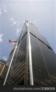 Low angle view of a skyscraper, Chicago, Illinois, USA