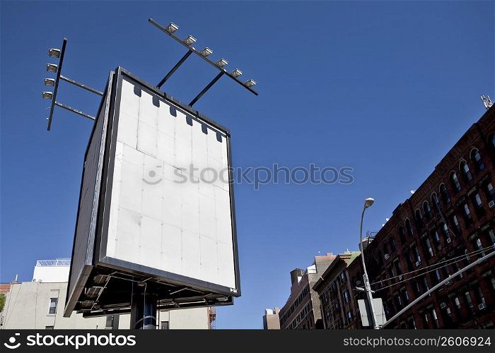 Low angle view of a solar panel in a city