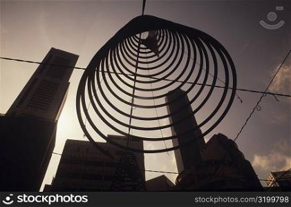 Low angle view of a spiral structure, Singapore