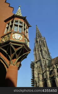 Low angle view of a spire, Cologne Cathedral, Cologne, Germany