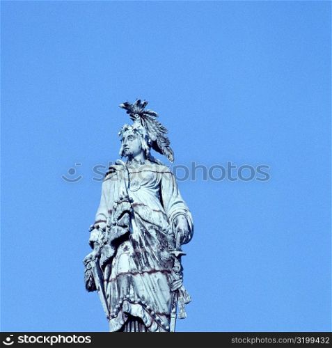Low angle view of a statue, Capitol Building, Washington DC, USA