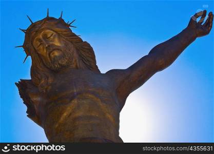 Low angle view of a statue of Jesus Christ, Broken Christ, San Jose De Gracia, Aguascalientes, Mexico