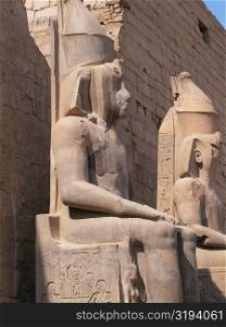 Low angle view of a statue, Temples Of Karnak, Luxor, Egypt