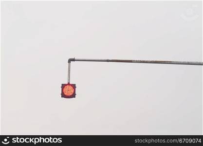 Low angle view of a stoplight