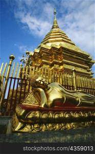Low angle view of a temple, Chiang Mai, Chiang Mai province, Thailand