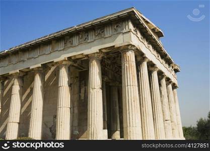 Low angle view of a temple, Parthenon, Acropolis, Athens, Greece