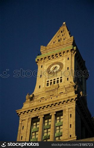Low angle view of a tower, Custom House, Boston, Massachusetts, USA