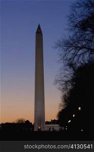 Low angle view of a tower, Washington Monument, Washington DC, USA