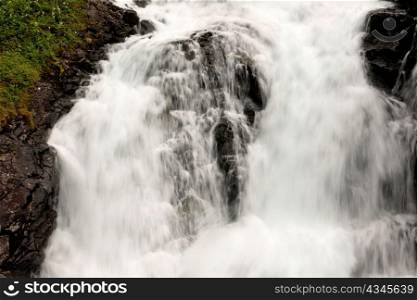 Low angle view of a waterfall, Kjosfossen, Norway