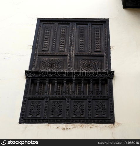 Low angle view of a window of a house, Cuzco, Peru