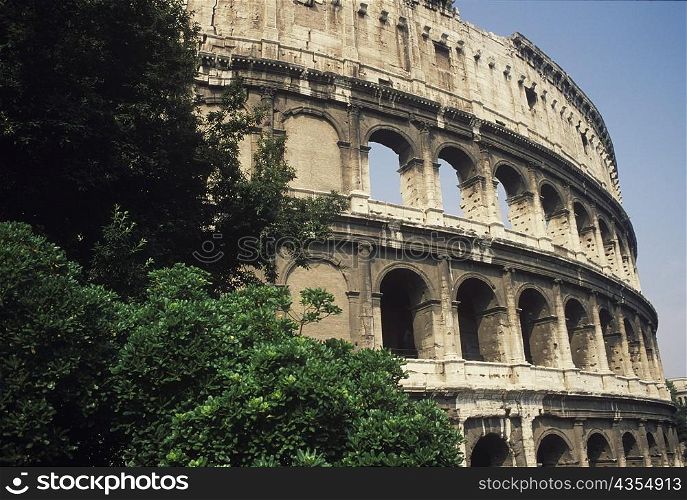 Low angle view of an amphitheater, Rome, Italy
