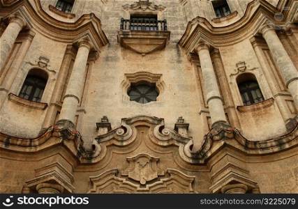 Low angle view of an ancient building structure, Havana, Cuba