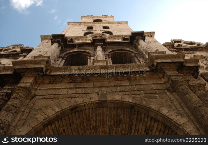 Low angle view of an antique building, Havana, Cuba