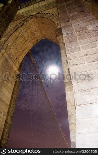 Low angle view of an arch, New York City, New York State, USA