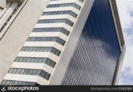 Low angle view of an office building, Singapore