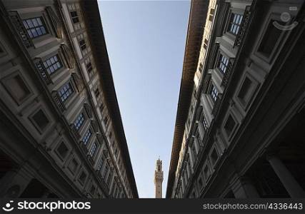Low angle view of apartment buildings