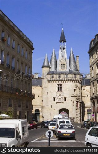 Low angle view of buildings, Cailhau Gate, Vieux Bordeaux, Bordeaux, France