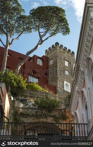 Low angle view of buildings, Capri, Campania, Italy