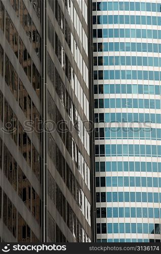 Low angle view of buildings, Chicago, Cook County, Illinois, USA
