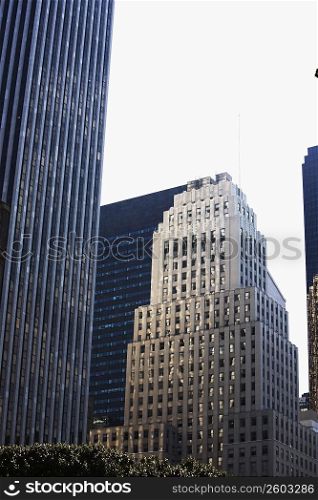 Low angle view of buildings in a city